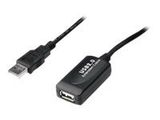 DIGITUS USB 2.0 Verlängerungskabel Typ A -A St/Bu 15m sw