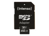 SD MicroSD Card 256GB Intenso SDXC UHS-I Class10