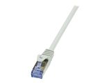 LogiLink Patchkabel CAT6A S/FTP AWG26 PIMF 0,50m grau