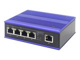 DIGITUS Switch Ind. 4-Port 10/100 30W PoE Unmanaged blau