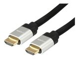 Equip HDMI UHS E.Gewebe 2.1 A-A St/St 1.0m 8K60Hz HDR sw