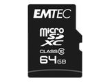 Emtec mSD 64GB Class10 Classic + Adapter