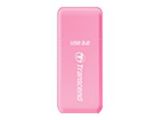 Card Reader Transcend F5 USB3.0 SD/microSD Card Reader pink