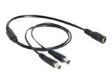 DELOCK Stromkabel DC 5,5 x 2,1mm 1x Bu -> 2x St
