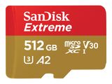 SD MicroSD Card 512GB SanDisk Extreme SDXC inkl. Adapter