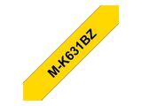 Schriftbandkassette Brother 12mmx8m gelb/schwarz MK631BZ