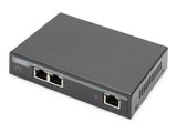 DIGITUS Extender PoE 2-Port 60W 100m Verlängerung schwarz