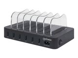 MANHATTAN 6-Port USB-Ladestation USB-A-Ports 2,4 A/5 V 55W