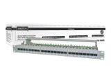 DIGITUS Patchpanel 1HE 24-Port Cat6a geschirmt lichtgrau