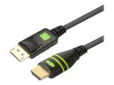 Techly DisplayPort 1.1 auf HDMI Kabel schwarz 2m