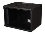 Equip Wandgehäuse 19" 07U 540x400mm Glastür schwarz