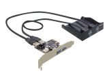 DELOCK FrontPanel 3,5" 2x USB3.0 + PCIe Card (4x USB3.0)