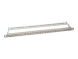 Logilink Keystone Panel 0.5U, 24 Ports, Geschirmt, Grau