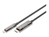 DIGITUS 4K USB Typ - C auf HDMI AOC Adapterkabel, 20,0m