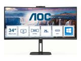 AOC 86,0cm (34") CU34V5CW/BK 21:09 HDMI+DP+USB-C Cur.WebC retail