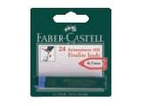 FABER-CASTELL Feinmine Super-Polymer 0,7mm HB 2x12 BK