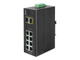 PLANET Industrial 8-Port 10/100/1000T + 2 100/1000X SFP