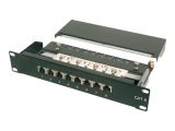 DIGITUS Patchpanel 1HE 8-Port Cat6 ClassE geschirmt schw.