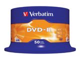 DVD-R Verbatim 4,7GB 50pcs Spin.SR sil. 16x