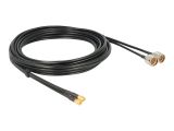 DELOCK HF Kabel 2x SMA -> 2x N St/St 5.00m