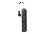 gembird Smart Powerstrip mit USB Ladegerät 4 Steckdo. Schw
