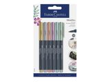 FABER-CASTELL Marker Metallics 6er Kartonetui