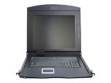 DIGITUS Konsole 17" TFT o.Tastatur o. KVM-Modul schw.