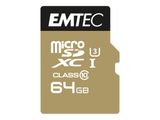 Emtec mSD 64GB UHS-I U3 V30 A1 SpeedIN Pro + Adapter