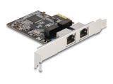 DELOCK PCI Express x1 Karte auf 2 x RJ45 Gigabit LAN RTL8111