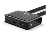 LINDY 2 Port HDMI 18G, USB Type C Cable KVM Switch