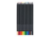 FABER-CASTELL Buntstifte Black Edition 12er Kartonetui