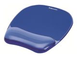 Fellowes Mauspad-Handgelenkauflage Crystal Gel blau