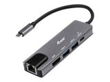 Equip Dock 5-1 USB-C->HDMI,2xUSB-A,GbE,100W USB-C 0.25m