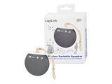 Logilink Bluetooth Lautsprecher rund, kompakt, weiß/grau