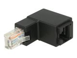 DELOCK Adapter RJ45 St gewinkelt -> RJ45 Bu Cat.6 UTP