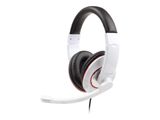 gembird Headset STEREO MHS 001GW glänzend Klinke weiß