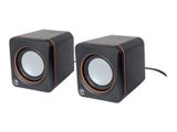 MANHATTAN Aktivbox USB Stereo 2 Lautsprecher schwarz/orange retail