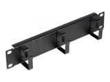 Equip 10" Kabeldurchführung 1U mit Ringeinsatz sw