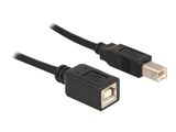 DELOCK USB Verl.B -> B St/Bu 2.00m sw