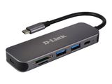 D-Link DUB-2325 6-in-1 USB-C Hub mit HDMI/USB-PD/SD-Reader retail