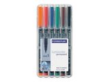 STAEDTLER Folienstift Lumocolor S perm 6St