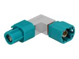 DELOCK Adapter HSD Z Buchse zu HSD Z Stecker gewinkelt