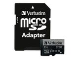 SD MicroSD Card 32GB Verbatim SDHC Pro Class 10 + Adapter retail