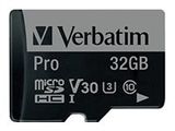 SD MicroSD Card 32GB Verbatim SDHC Pro Class 10 + Adapter retail