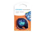 DYMO LetraTag-Band, Plastik 12mm x 4m schwarz->grün