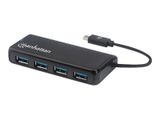 MANHATTAN 4-Port USB 3.2 Gen 1 Hub C-Stecker auf 4x A-Buchse