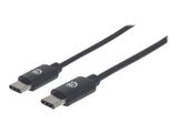 MANHATTAN USB 2.0 Typ C-Kabel C-Stecker/C-Stecker 2m schwarz