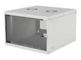 INTELLINET Wandverteiler 19" 6 HE 540x560 Flatpack grau