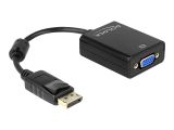 DELOCK Displayport Adapter DP -> D-Sub15 St/Bu schwarz