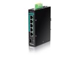 TRENDnet Industrie Switch 6 Port Gbit ManagedL2+ PoE+ Metall